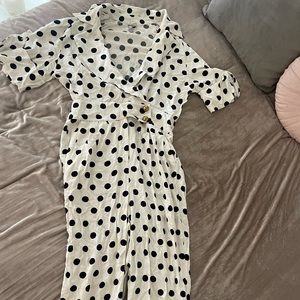 Polka dot jumpsuit